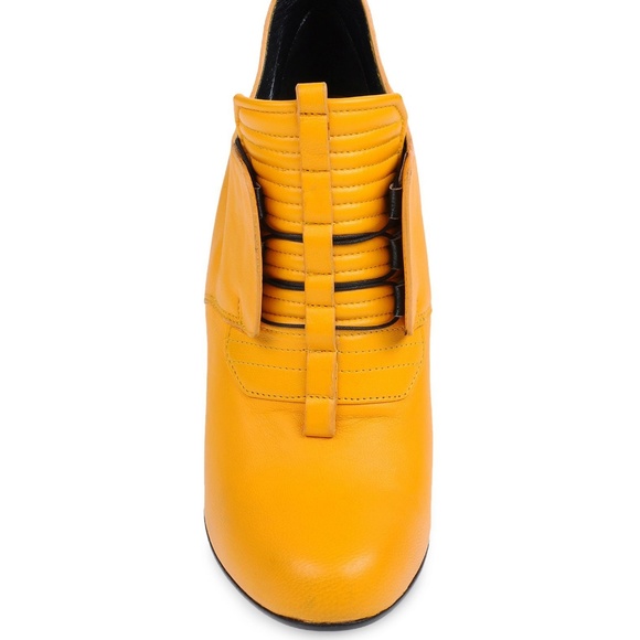 NIB Damir Doma Runway Mustard Yellow Leather Boots